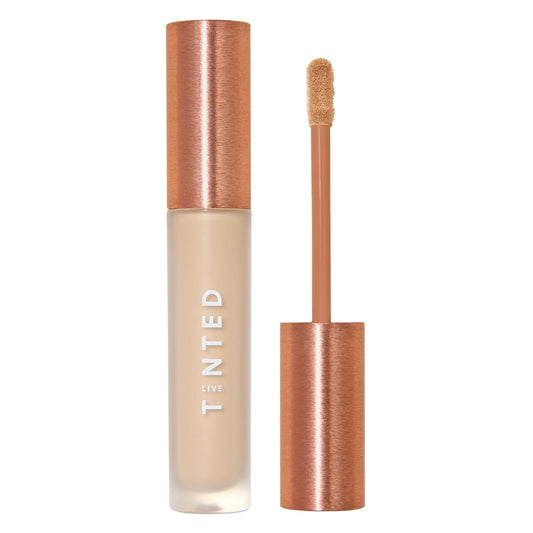 Live Tinted Hueskin Serum Concealer - Medium-to-Full Coverage Concealer with Niacinamide, & Hyaluronic Acid for Dark Circles, Fine Lines & Wrinkles, Buildable Long-Lasting Formula, 0.35 oz Shade 19.50