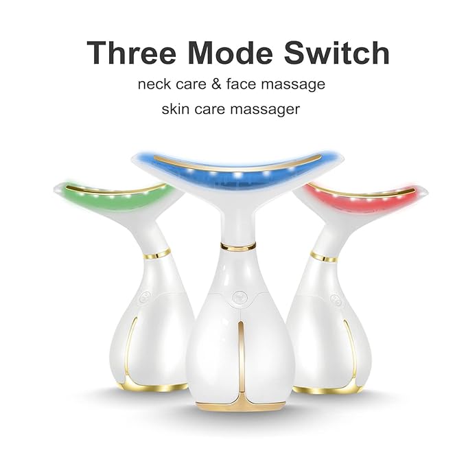 Ms.W Red Light Face Massager Electric Face Lifting, Facial Massager for Skin Care with LED, Heated, and Vibration,Tightenings and Rejuvenation for Face and Neck