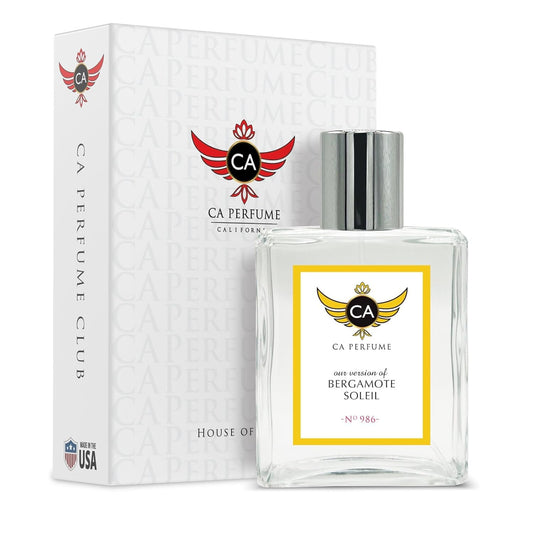 CA Perfume Impression of Bergamote Soleil for Women & Men Eau De Parfum Spray Long Lasting Citrus Aromatic Perfume (3.4 Fl Oz / 100ml)