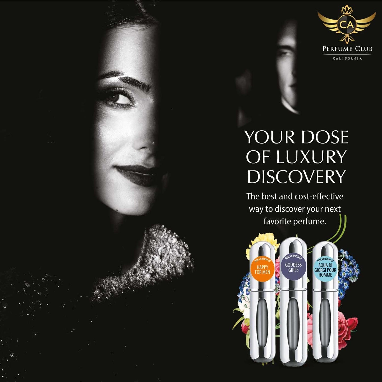 CA Perfume Impression of Noir Extreme For Men Eau de Parfum Spray Refillable Bottle 0.17 Fl Oz/5ml-X1