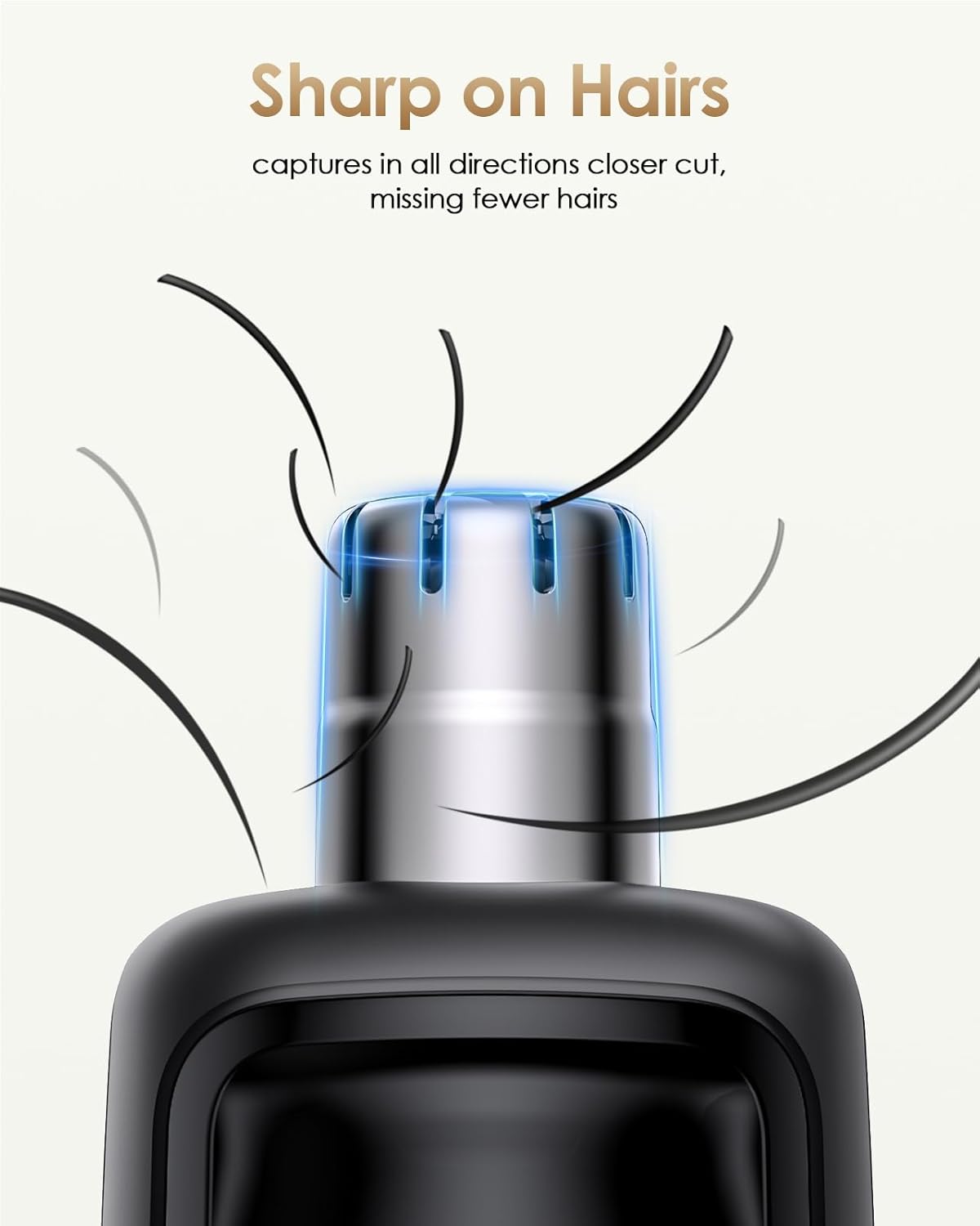 Nose and Ear Blade Replacement Head - Compatible with O Blade QP2734/QP2834/QP25XX/QP26XX/Pro 360 Precision Dual Blade, Waterproof, 360° Coverage, Rust Resistant Stainless Steel Easy Cleaning, 1 PC