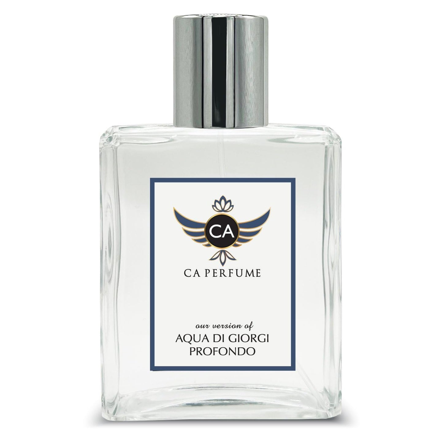 CA Perfume Impression of Aqua Di Giorgi Profondo For Men Replica Fragrance Dupes Eau de Parfum Spray Bottle 3.4 Fl Oz/100ml-X1