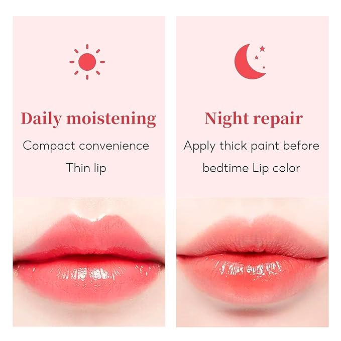 Lip Sleeping Mask,Lip Mask Overnight,Hydrate Lip Balm, Moisturizing Lip Balms for Very Dry Lips Cracked Lips Vitamin E Lip Collagen Butter Scrubs Lip Care (Berrry)