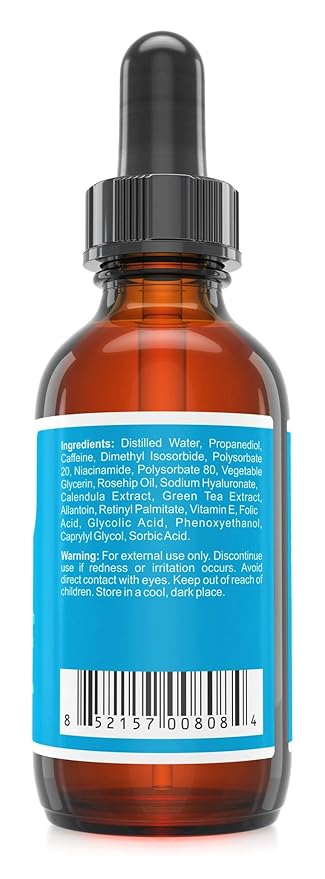 Eye Reboot Serum with 6% Caffeine, Hyaluronic Acid, Retinol & Niacinamide – Hydrating Formula For Delicate Eye Area – Helps Visibly Reduce Puffiness, Fine Lines & Dark Circles – Improves Skin Texture