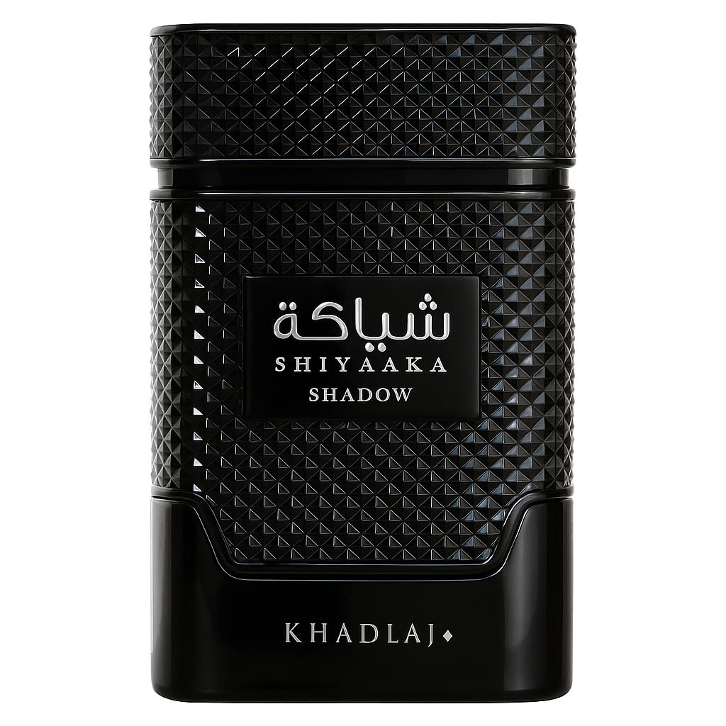 Khadlaj Shiyaaka Shadow – Spicy, Woody, Fruity, Earthy – Eau de Parfum Spray Long-Lasting Fragrance for Unisex, 3.4 Ounce / 100 ml