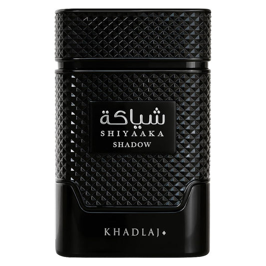 Khadlaj Shiyaaka Shadow – Spicy, Woody, Fruity, Earthy – Eau de Parfum Spray Long-Lasting Fragrance for Unisex, 3.4 Ounce / 100 ml