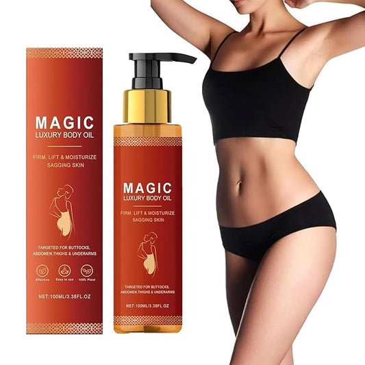 Body Firming Oil – Full Body Use, Hydrating and Firming Skin Oil for Arms, Chest, and Thighs – with Vitamin E, Rosehip, and Almond Oil. (1)