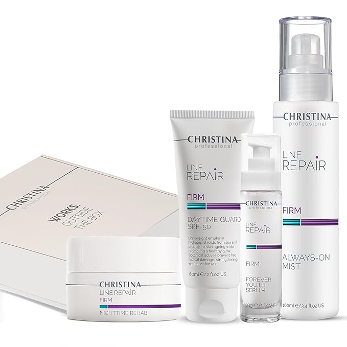 Christina Christmas Gift Box #2 Line Repair Firm | Cleanser Serum SPF50 Cream Night Cream