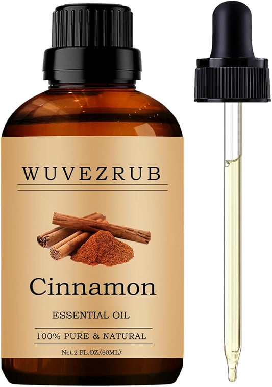Cinnamon Essential Oils 60ML, Pure Cinnamon Essential Oil for Aromatherapy Diffuser - 2 Fl Oz