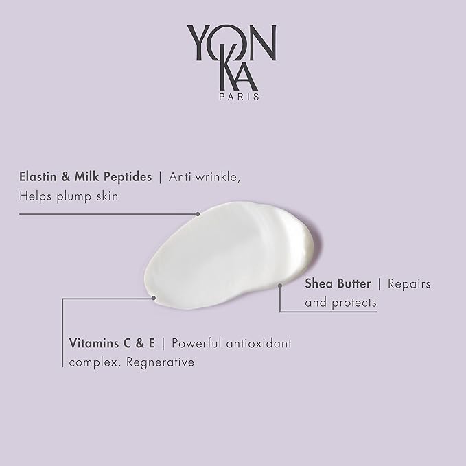 Yon-Ka Elastine Jour & Nuit Anti-Wrinkle Day and Night Cream Set, Anti Aging Facial Moisturizer, Soften Fine Lines and Wrinkles with Vitamin C and Elastin Peptides, Paraben-Free