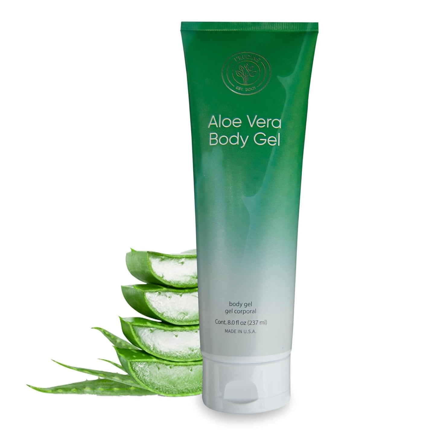 L’EUDINE Aloe Vera Gel – Pack of 3 – 8Fl Oz Aloe Vera Lotion – Premium Aloe Vera for Hair, Face and Body – Rich in Nutrients and Vitamins – Ideal for Burns, Scars, Massage