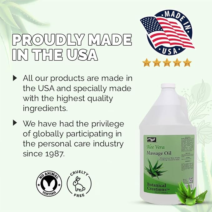 PRO NAIL - Healing Therapy Massage Lotion - Professional Pedicure, Body and Hot Oil Manicure, Infused with Natural Oils, Vitamins, Panthenol and Amino Acids (Aloe Vera, 1 Gallon)