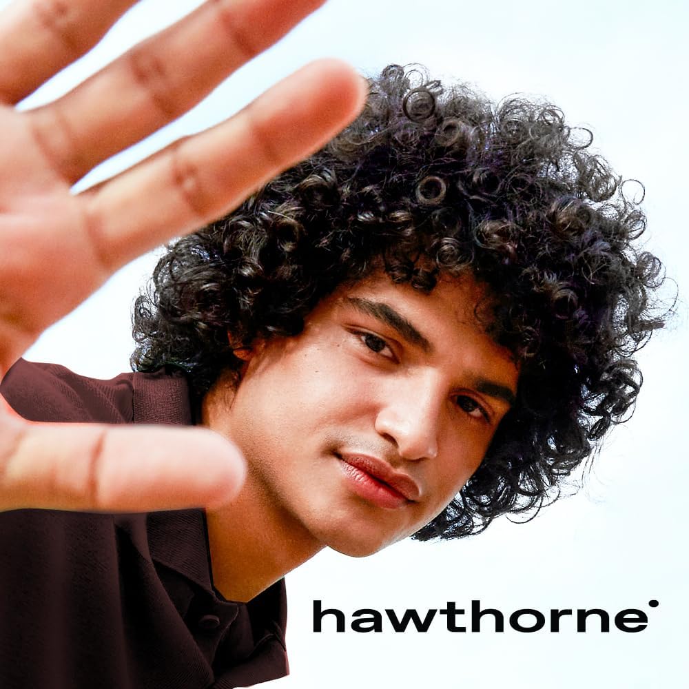 Hawthorne Ultra Nourishing Shampoo and Conditioner Set. Mens Curly Hair Shampoo and Conditioner Set with Frizz Fighter Shampoo and Scalp Reviving Conditioner. Sulfate Free, Paraben Free. 8 fl. oz each