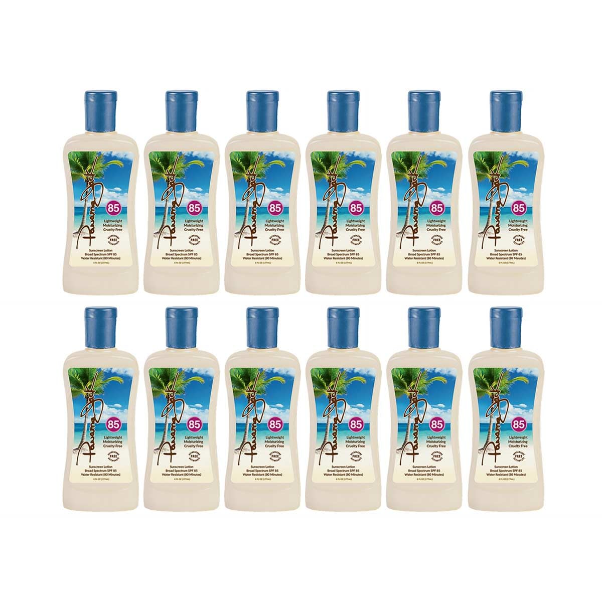 Panama Jack Sunscreen Suntan Lotion - SPF 85, Broad Spectrum UVA/UVB Protection, PABA, Paraben, Gluten & Cruelty Free, 6 FL OZ (Pack of 12)