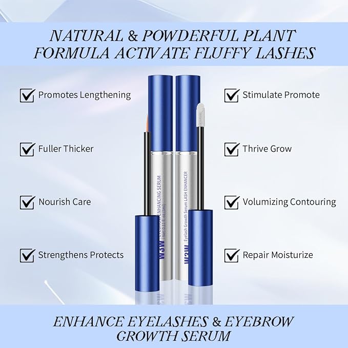 Eyebrow Eyelash Growth Serum,Natural Eyebrow Serum for Longer, Fuller, and Thicker Brows Lash