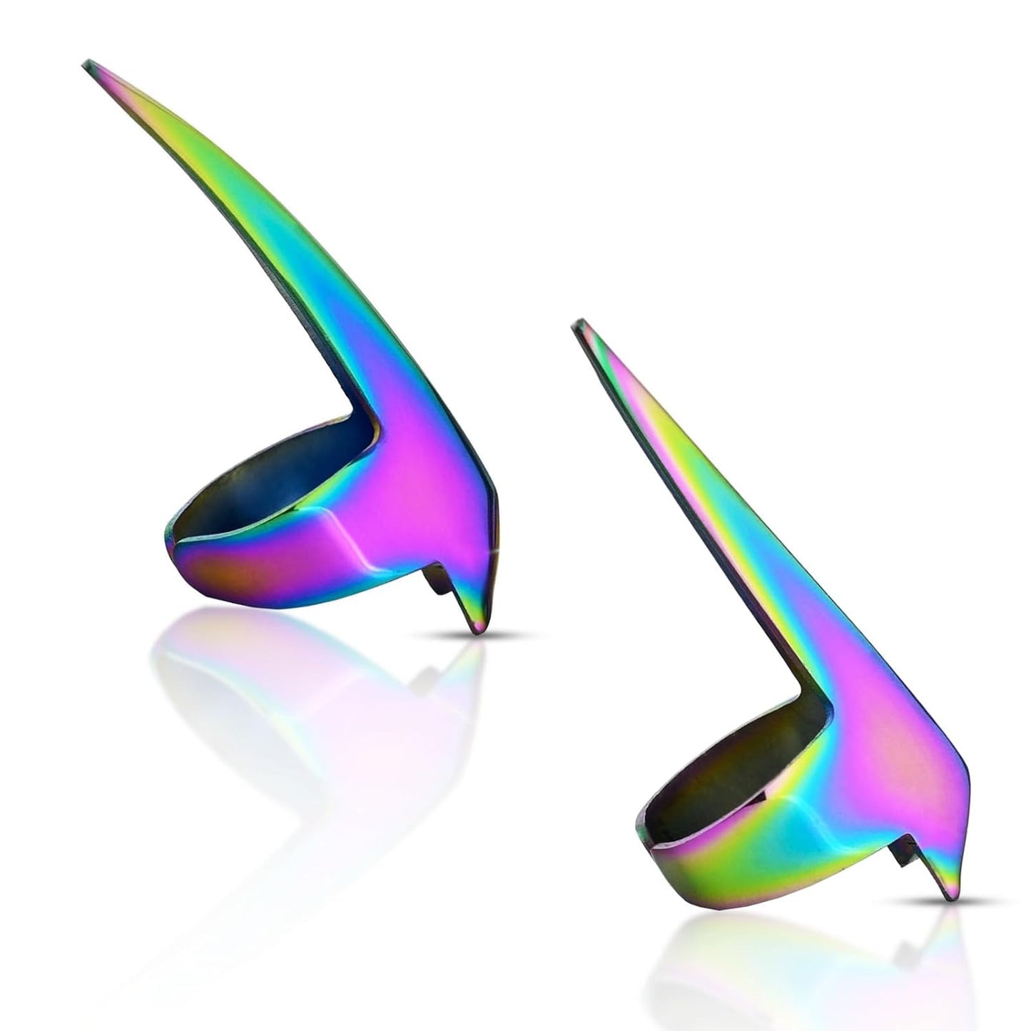 My Hair Tools 2PCS Pro Hair Parting & Sectioning Rings - Stainless Steel Finger Quick Braiding Pick Tool for Precise Styling & Installation of Human Hair Extensions Lightweight Hair Separating Tool