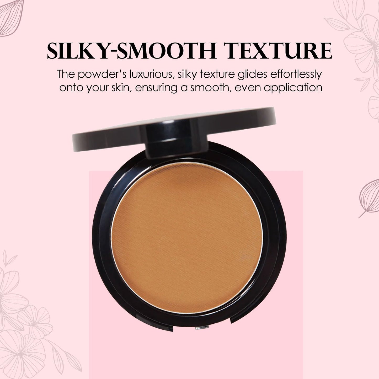 Vera Moore Matte Pressed Powder, Makeup Setting Compact Powder, Face Powder for Full Coverage with Flawless Finish, Shine, Matte Finish for All Skin Types (Butter Scotch, 12.5g)