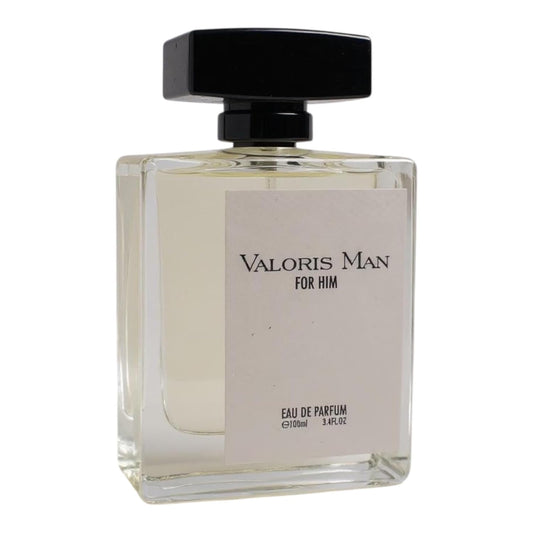 Valoris Man Eau de Parfum, Citrus and Spice Fragrance with Leather and Musk Notes