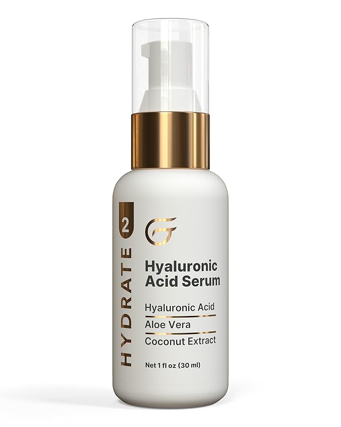 Groomie Hyaluronic Acid Serum for Face - Anti-Aging Facial Serum Helps Reduce Wrinkles & Fine Lines - Hydrating & Rejuvenating Skin Care for Plump, Smooth & Supple Skin - Non-Irritating Formula