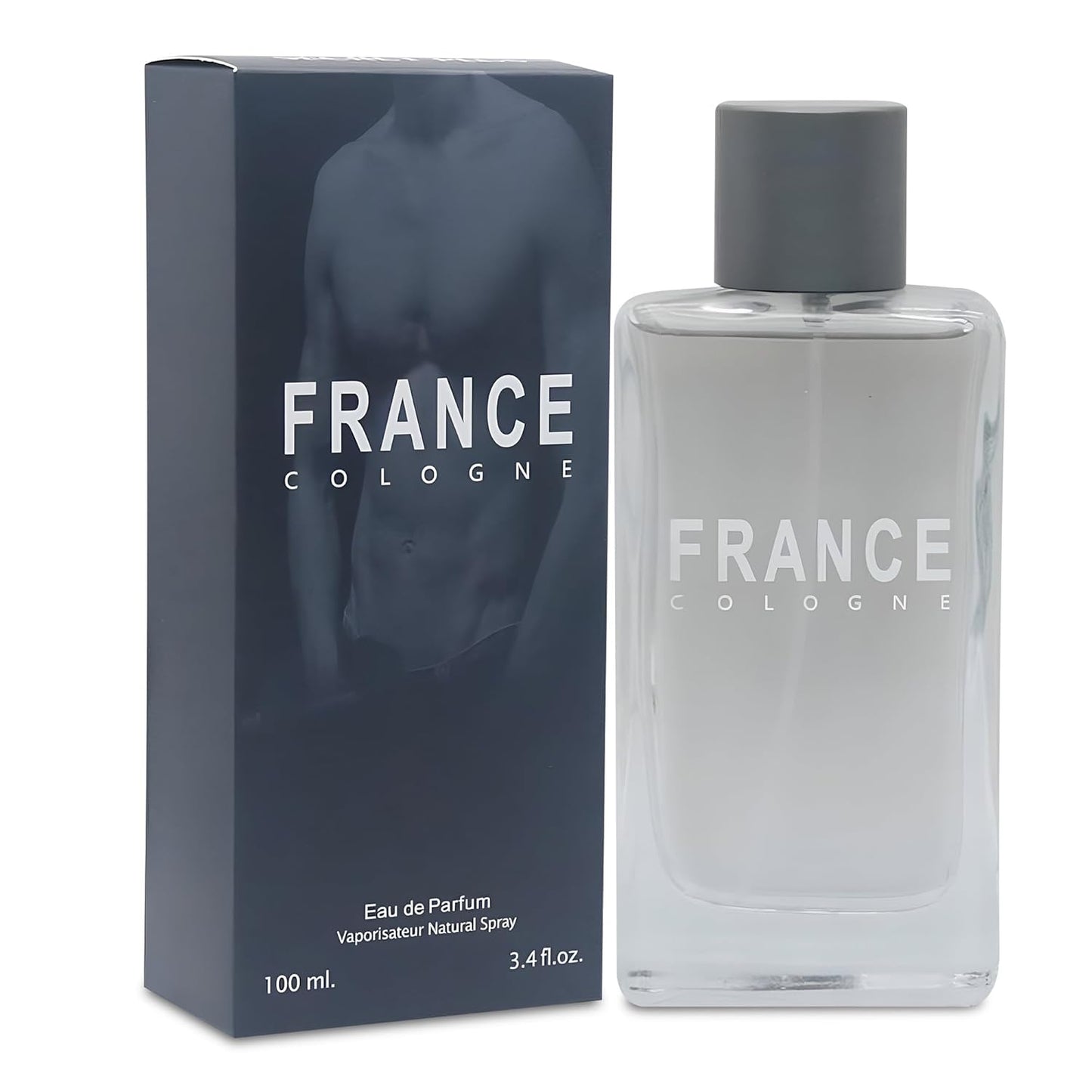 France Men's Cologne Long Lasting Romatic Scent with a Modern Twist Perfume for Men, 3.4Fl Oz Eau de Toilette for Refined Occasions