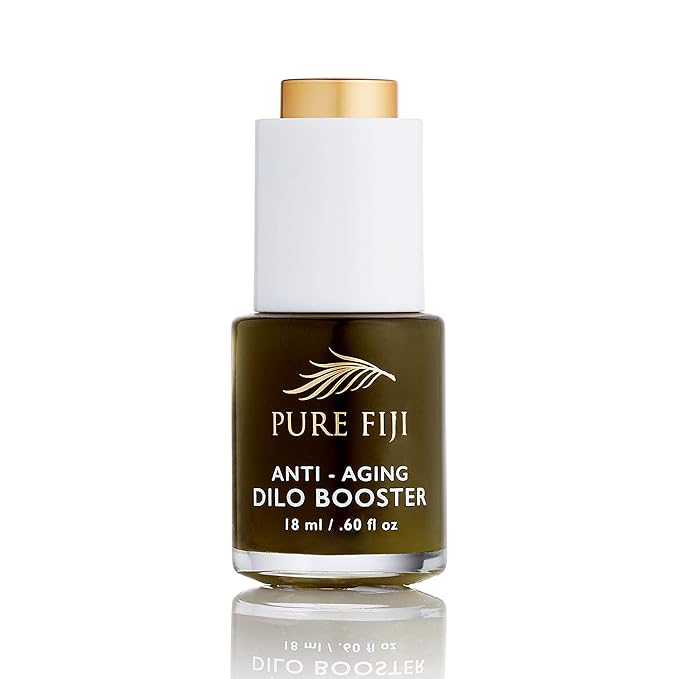 PURE FIJI Dilo Oil Anti-Aging Face Oil - Anti Aging Serum Moisturizer for Women and Man - Vitamin E and Vitamin A Serum Natural Moisturizing DILO Facial Oil, 0.5 oz