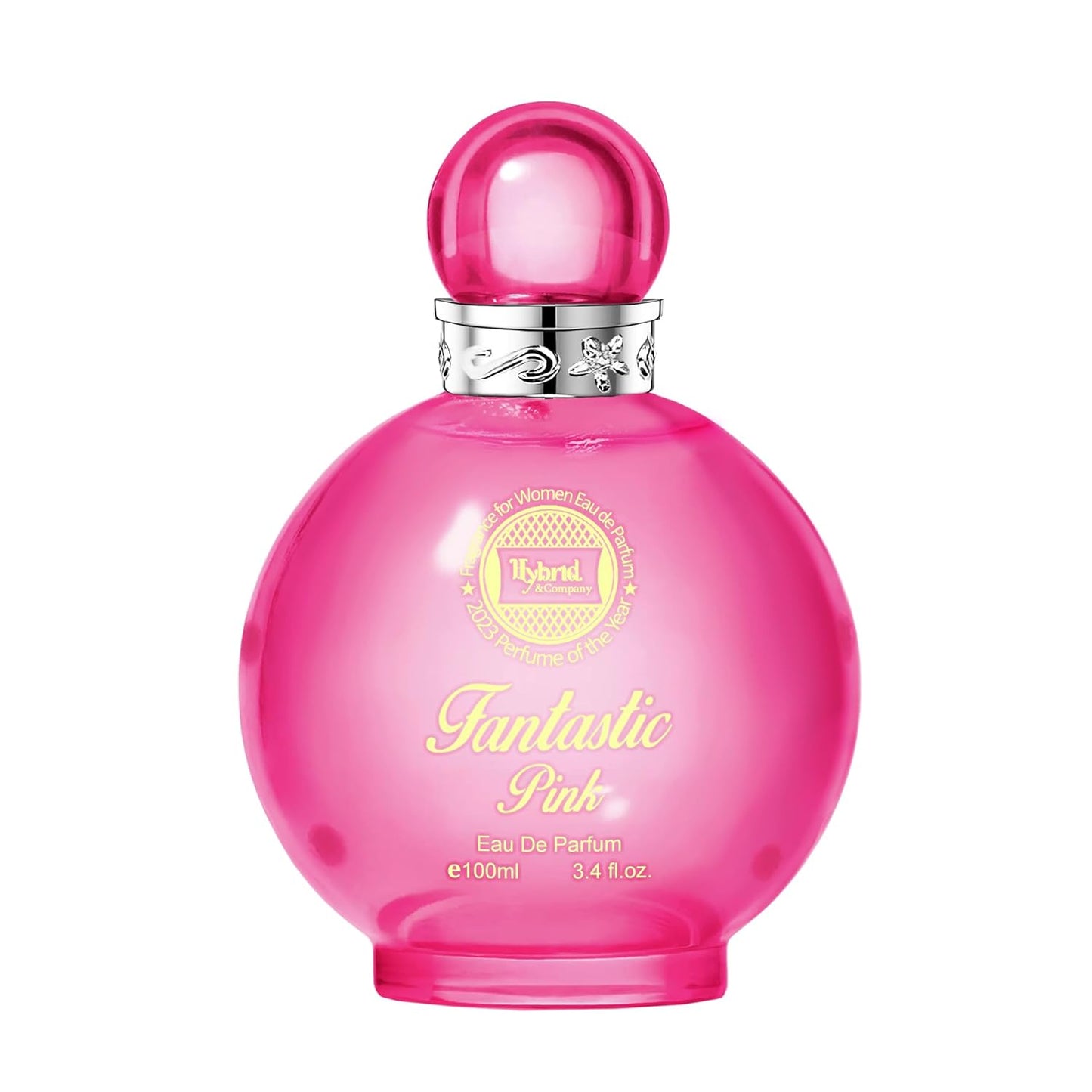 Hybrid & Company Fantastic Pink For Women Clectic Mixe Pizazz Giddy Wonderful Fragrance for Womens Perfume, 3.4 Fl Oz