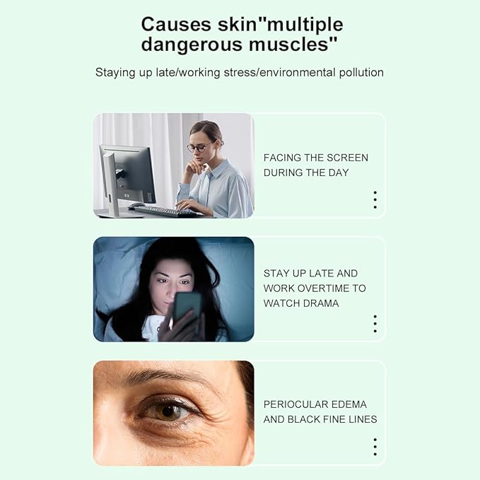 2 Pcs Retinol Eye Cream Stick，Moisturizing Eye Cream Stick for Fine Lines, Wrinkles, Dark Circles and Puffy Eyes，Eye Treatment Cream，0.21 FL OZ Each