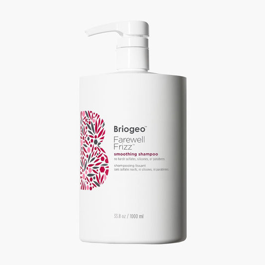 Briogeo Farewell Frizz Smoothing Shampoo, Tame Frizz and Restore Shine to Dull, Dry Hair, Nourishes and Smooths, Argan Oil for Shine, Vegan, Cruelty-Free, 33.8 fl oz