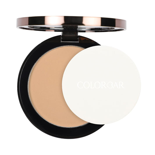 Colorbar Perfect Match Compact - Pressed Powder Foundation with Hyaluronic Acid and Vitamin E - Light to Medium Coverage - 003 Warm Beige - 0.3 oz