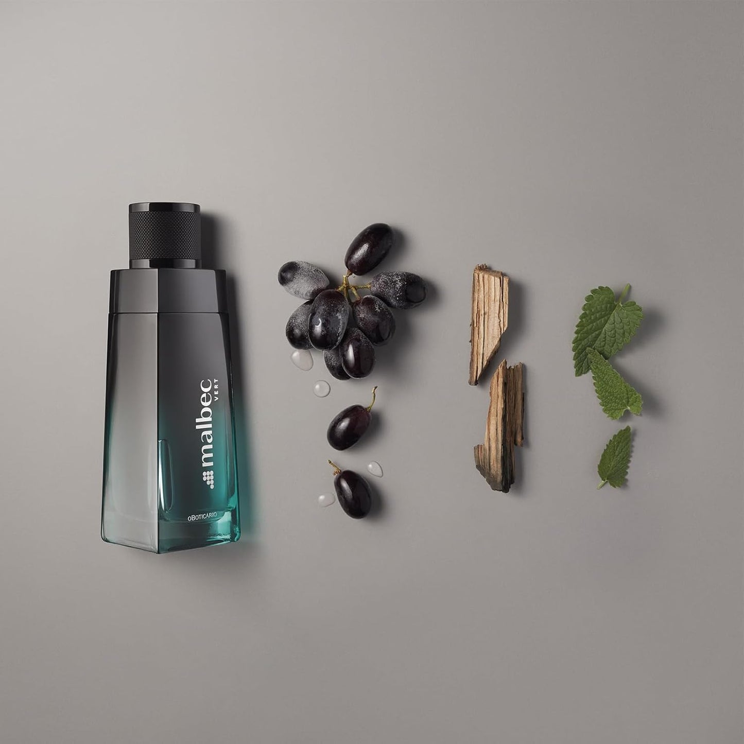 Malbec Vert Eau de Toilette By O Boticário, Cologne For Men, Long Lasting Men's Fragrance, French Oak Barrel-Aged Red Wine & Woody Fresh Scent, 3.4 Ounce