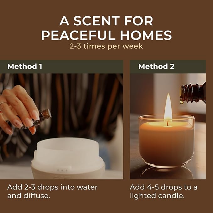 Gya Labs Sandalwood Essential Oils for Diffuser - 0.34 Fl Oz - 100% Pure Natural Sandalwood Oil for Skin, Hair, Massage Perfume & Candle Making Scent