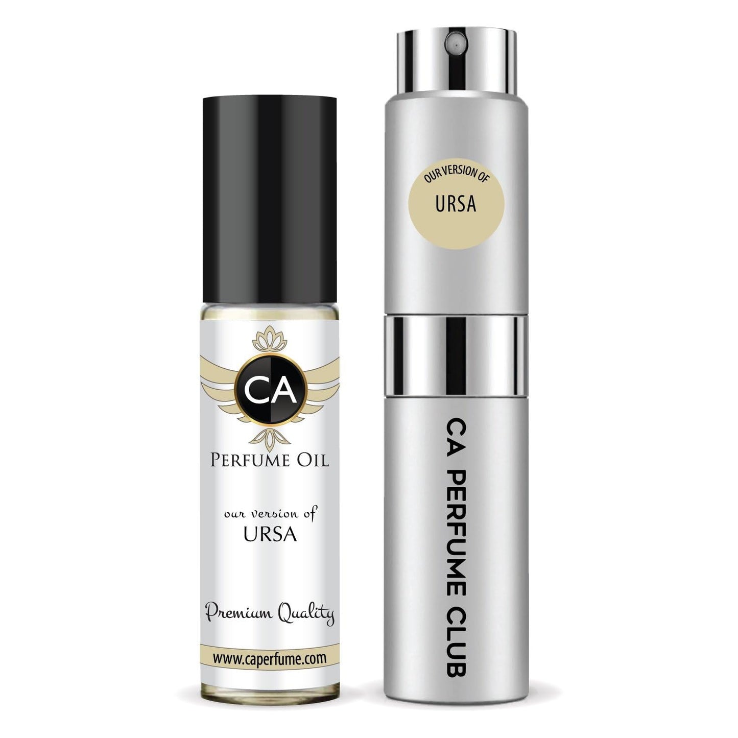 CA Perfume Duo Impression of Ursa For Women And Men Perfume Layering Set Long Lasting Travel Size EDP + Body Oil Roll-On Bottle 0.27 Fl Oz+0.33 Fl Oz