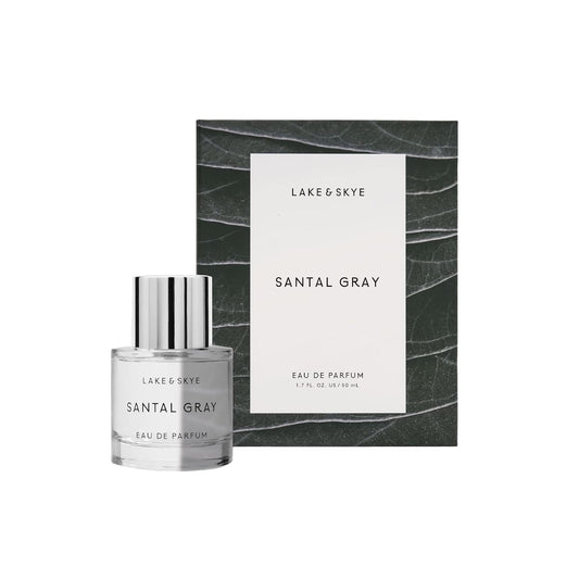 Lake & Skye Santal Gray Eau de Parfum, Long Lasting Fragrance, 1.7 fl oz (50 ml) - Woody Scent