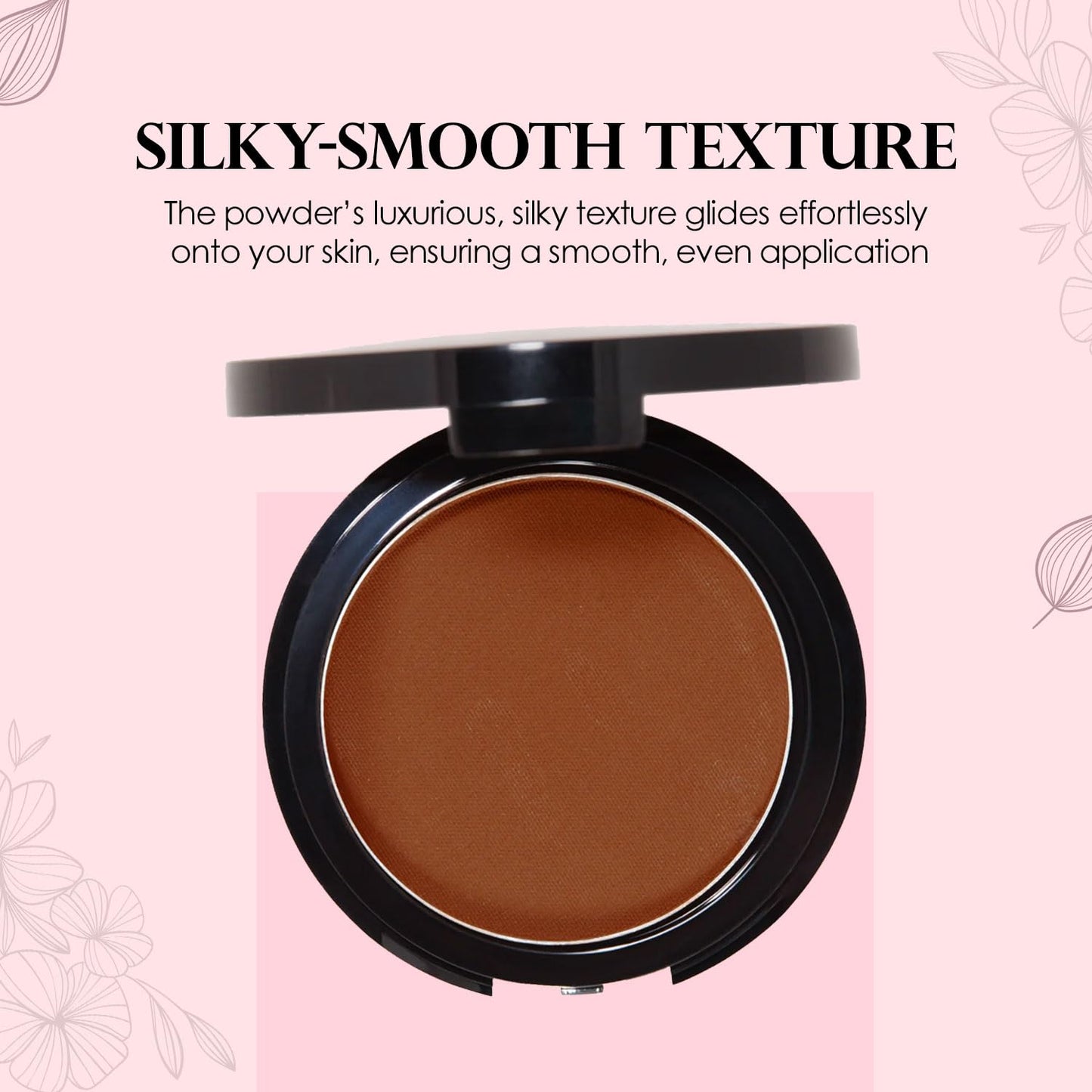 Vera Moore Matte Pressed Powder, Makeup Setting Compact Powder, Face Powder for Full Coverage with Flawless Finish, Shine, Matte Finish for All Skin Types (Sweet Honey, 12.5g)