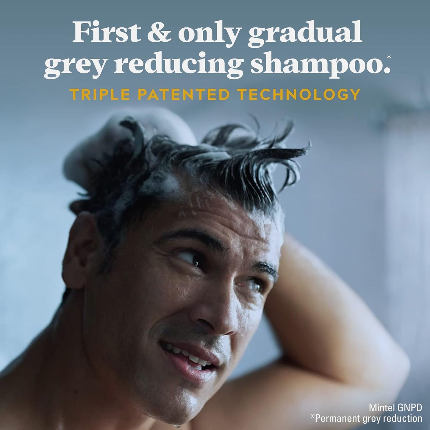 Just for Men Control GX Grey Reducing 2-in-1 Shampoo and Conditioner, Gradual Hair Color with Keratin for Stronger Thicker and Healthier Looking Hair, 4 Fl Oz - Pack of 1 (Packaging May Vary)