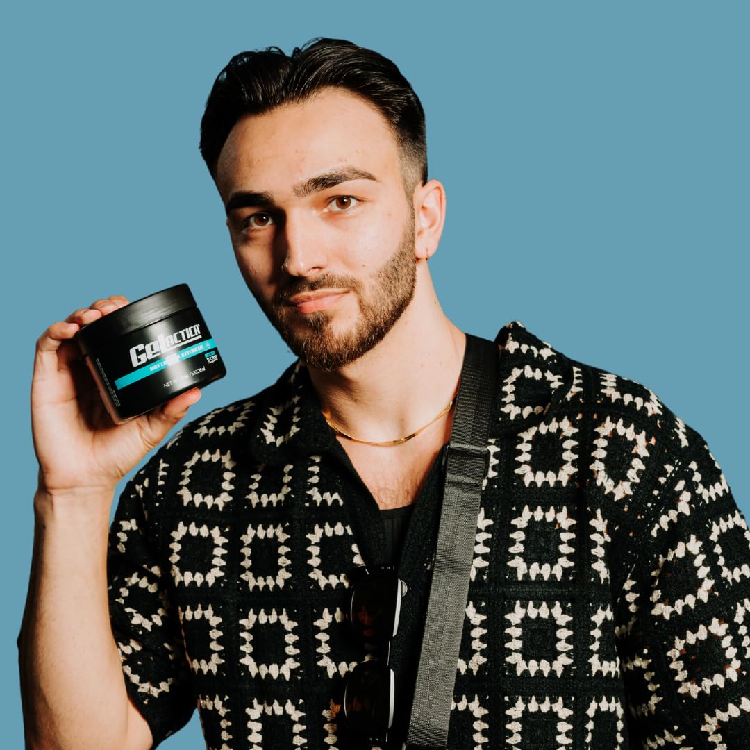 Max Control Hair Gel for Men, Alcohol-Free, Strong Hold Styling Gel, Natural Extracts for Long-Lasting Hold and Shine, Slick Back Hair Style 18 oz