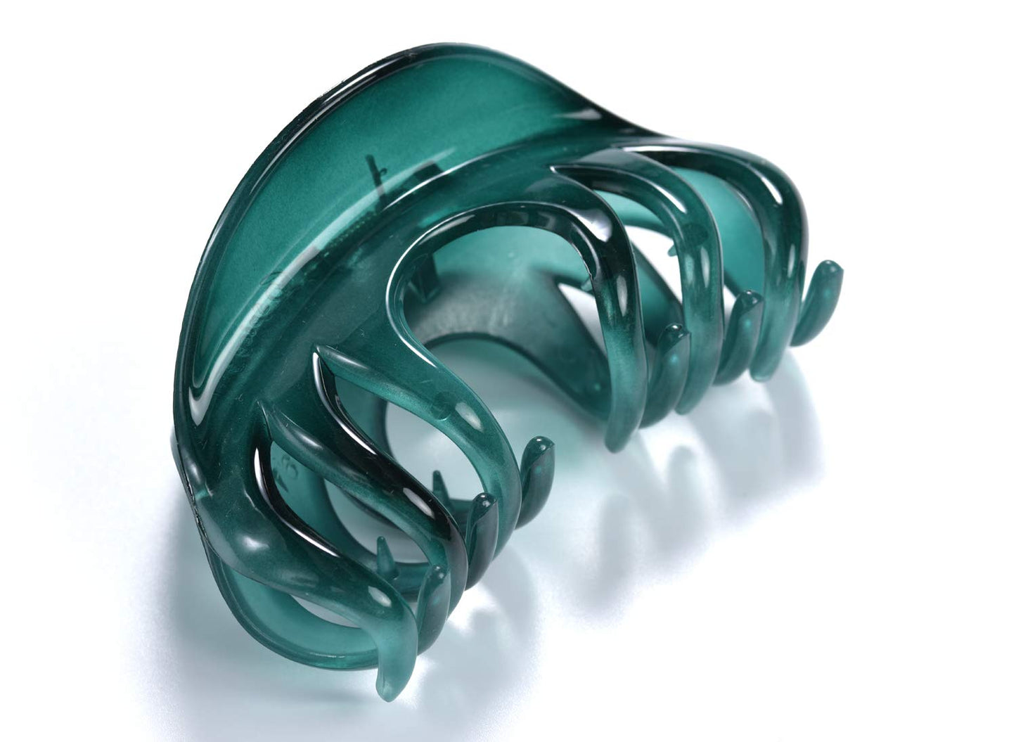 Youxuan Hair Claw for Women, 4 Inch Pretty Hair Clip, Hair Grip for Thick Hair, Coffee and Niagara blue