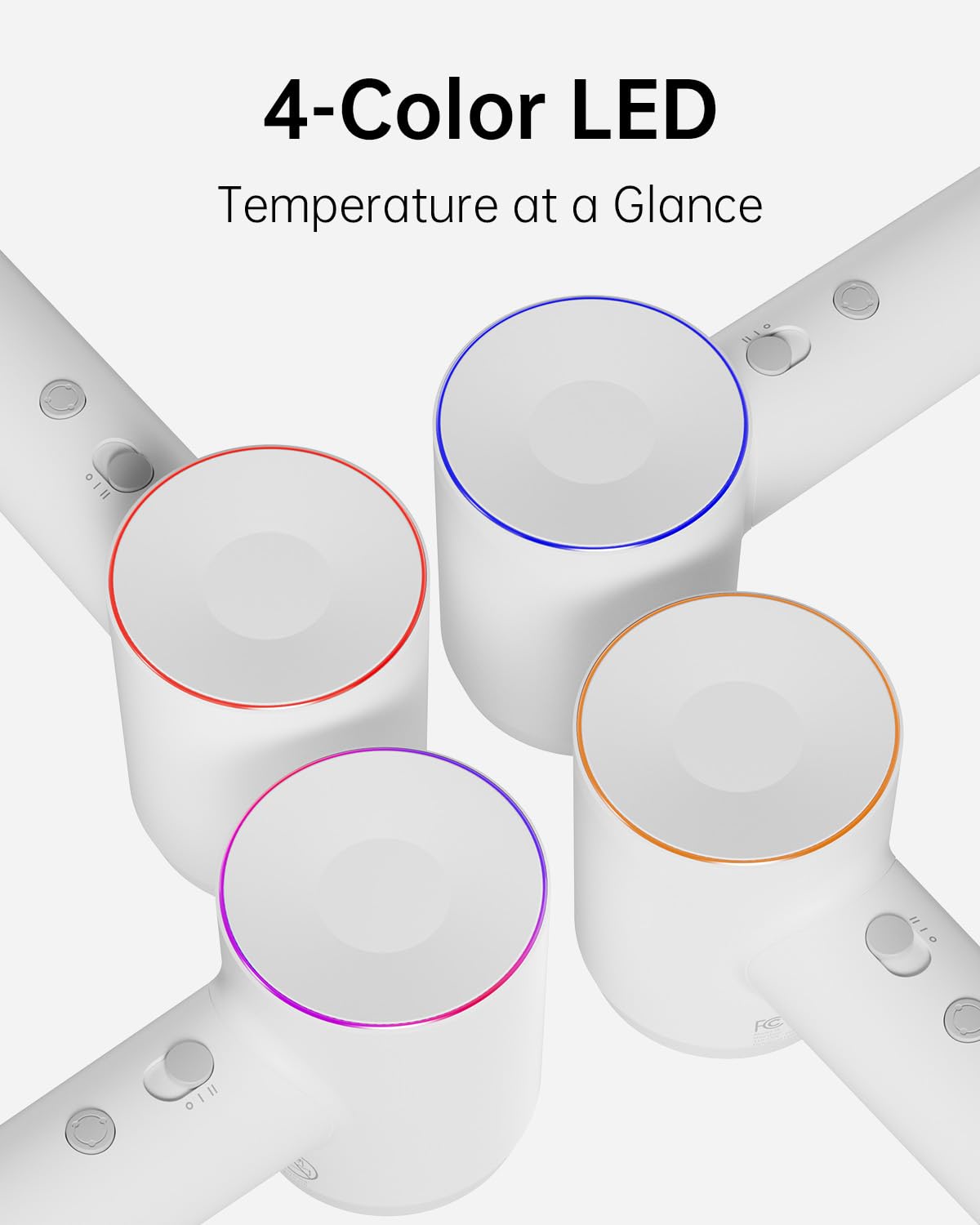 Laifen Hair Dryer SE, 200 Million Negative Ionic Blow Dryer with 105,000 RPM Brushless Motor 1400W Powerful Fast Drying High-Speed Low Noise Hairdryer with Magnetic Attachments