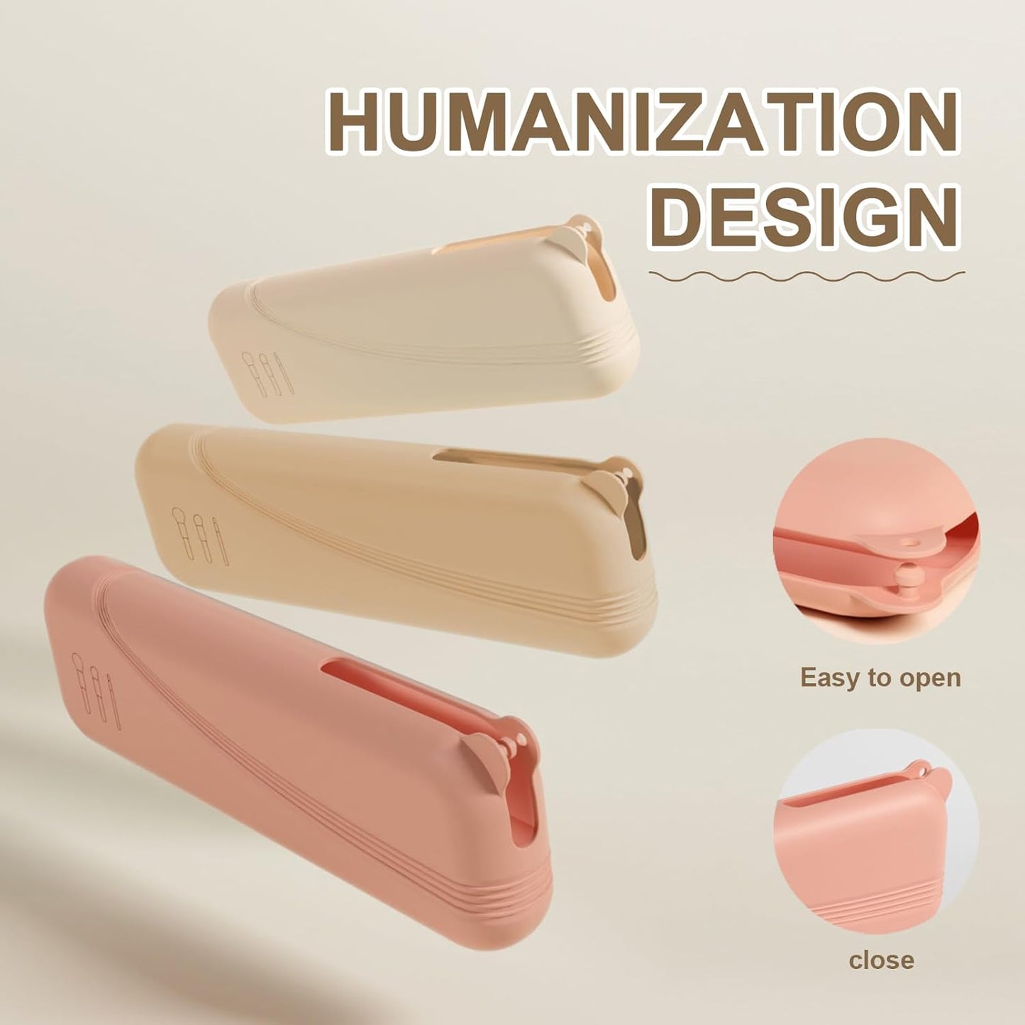 Silicone Makeup Brush holder,Large Travel Makeup Brush Case with Half-open Snap Design, Anti-fall Out Travel Bag,Portable and Eco-Friendly Beauty Cosmetic Organizer (Pink*1)