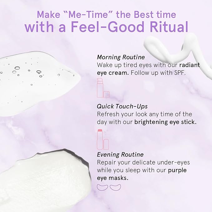 grace & stella Retinol & Caffeine Under Eye Cream Anti Aging - Travel Essentials - Hydrating Cream with Niacinamide, Peptides - Reduce Wrinkles, Crow's Feet, Puffiness - Vegan Skincare (0.5 floz/15ml)