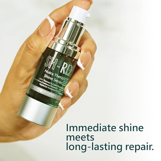 SH-RD Nutra-Therapy Shine Serum | Leave-In Hair Oil for All Hair Types | Moroccan & Avocado Oils, Rosemary Extract | Anti-Frizz, Heat & Color Protection, Enhances Shine | Floral Scent - 36ml