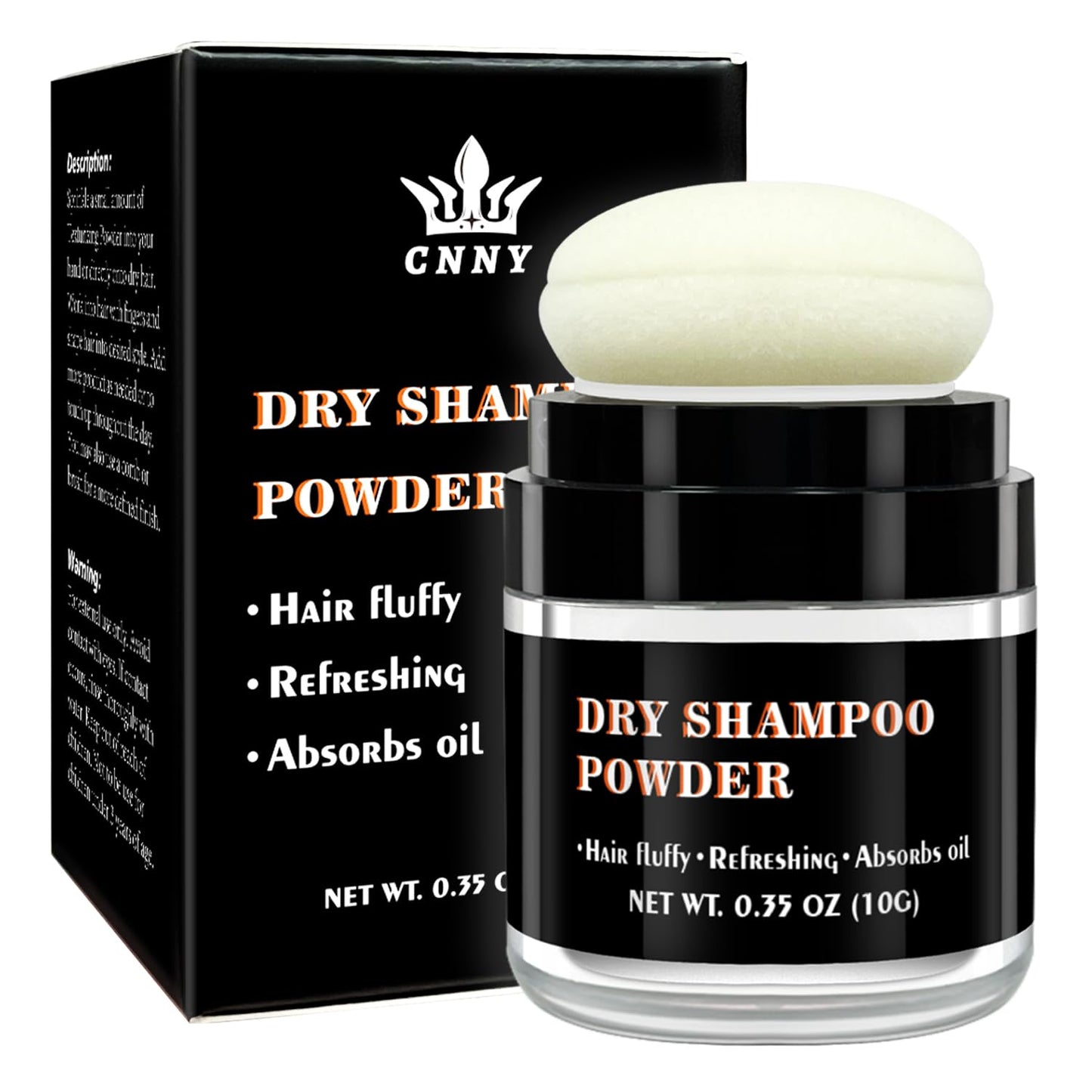 CNNY Dry Shampoo Powder for Hair Refreshing, Volumizing Powder for Root Fuller Looking Natural Hair, No White Residues, Non Toxic, Non-Aerosol, Travel Size Dry Shampoo for Men and Women 0.58 oz