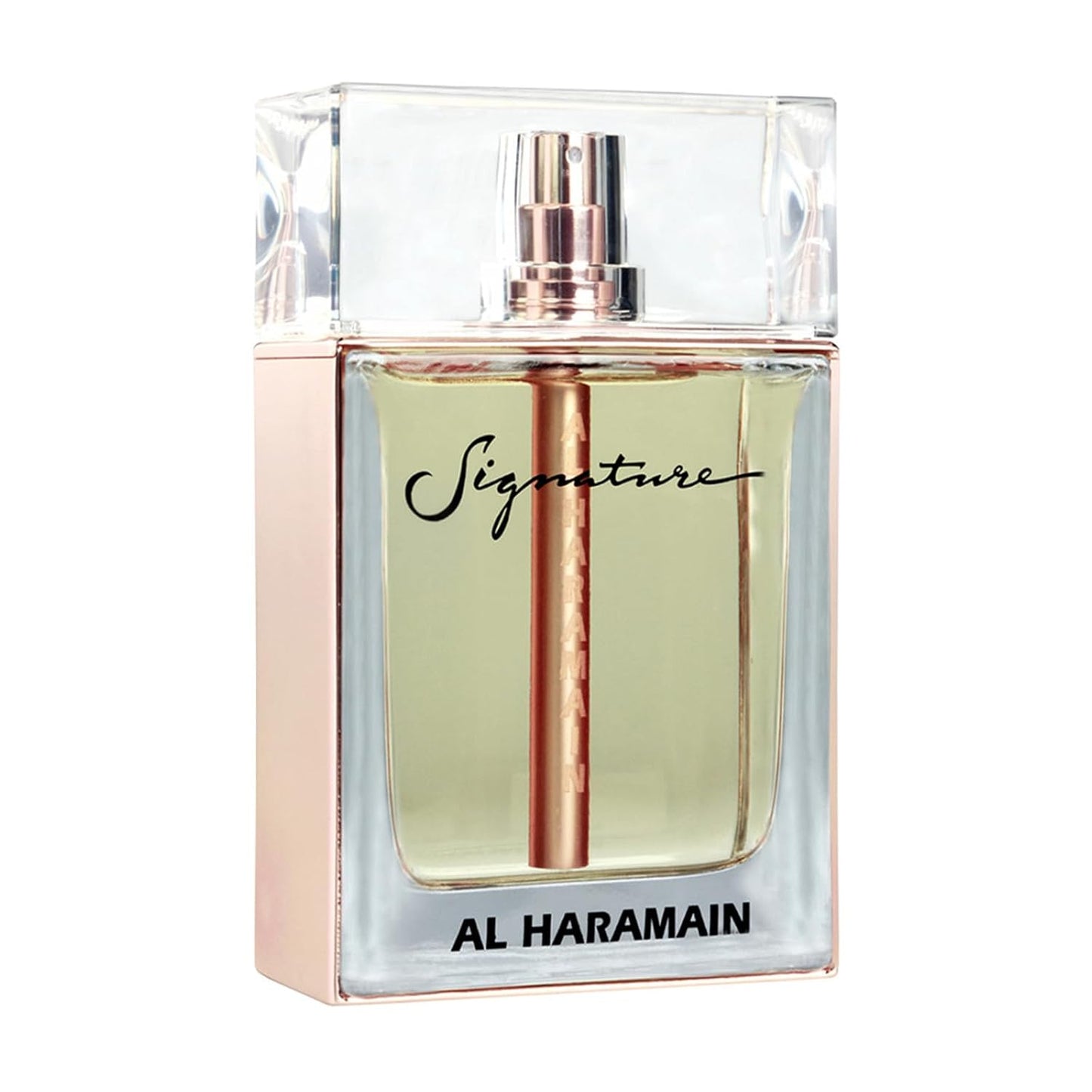 Al Haramain Signature Rose Gold - Luxury Arabian Women Perfume - Floral Fragrance with Bergamot, Mandarin, Jasmine, Musk, Vanilla, Amber - Arabic Long Lasting Scent - Eau de Parfum - 3.4 oz EDP Spray