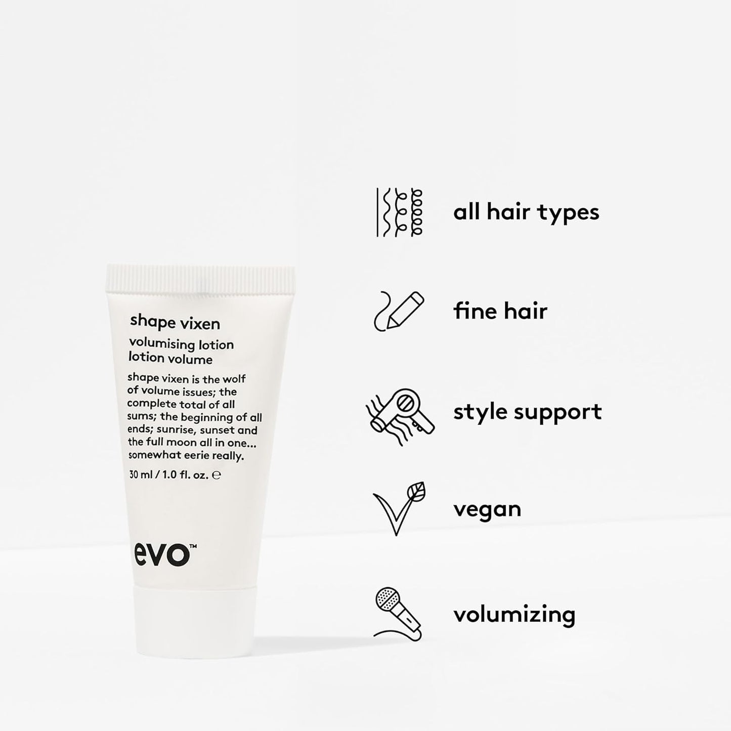 Evo The Volume Introduction Haircare Gift Set - Gluttony Volumizing Shampoo, Bride of Gluttony Volumizing Conditioner, Shape Vixen Volumizing Lotion & Root Canal Volumizing Spray