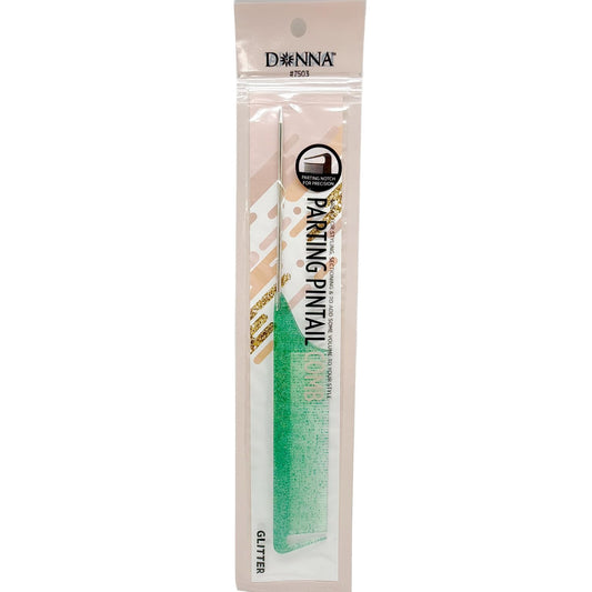 Donna Pin Tail Parting Comb – Heat Resistant Teasing Tool,1PC (GREEN GLITTER)