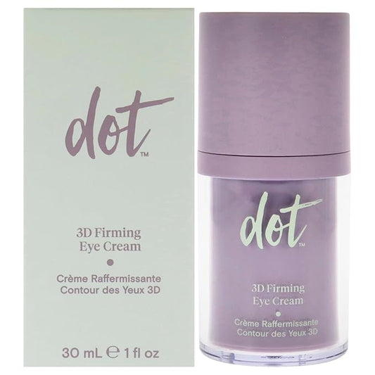 dot 3D Firming Eye Cream - Multi Action Eye Cream - Suitable for All Skin Types – Best Product For Mature Skin & Under Eye Area - Daily Regenerating Wrinkle Cream - Menopause Skincare - 1 Oz