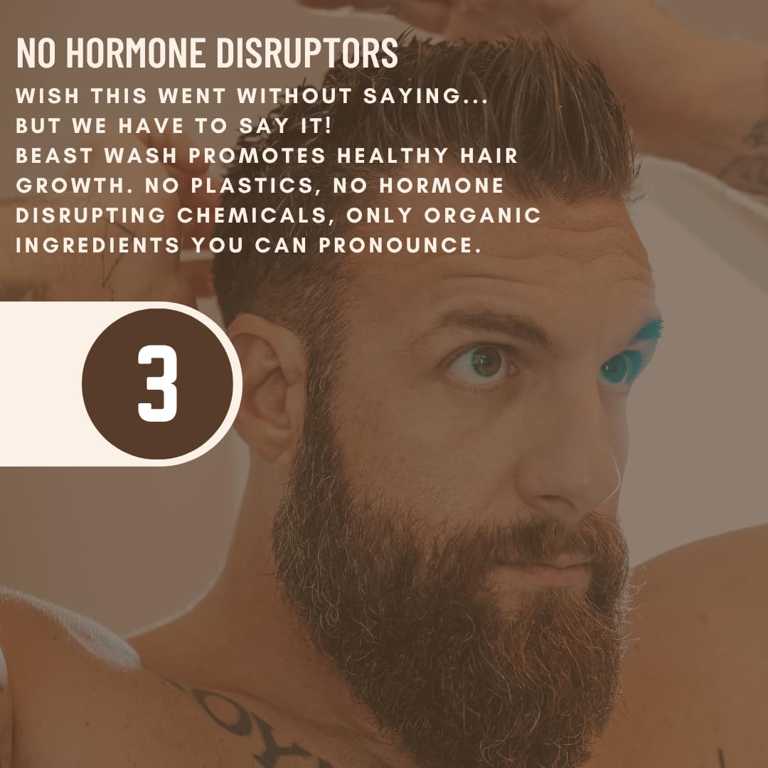 Johnny Slicks Shampoo - Supports Hair Hydration & Volume - Organic Oils & Natural Cleanse - Castor Oil, Aloe Vera, Jojoba - Rugged Scent - 16 oz