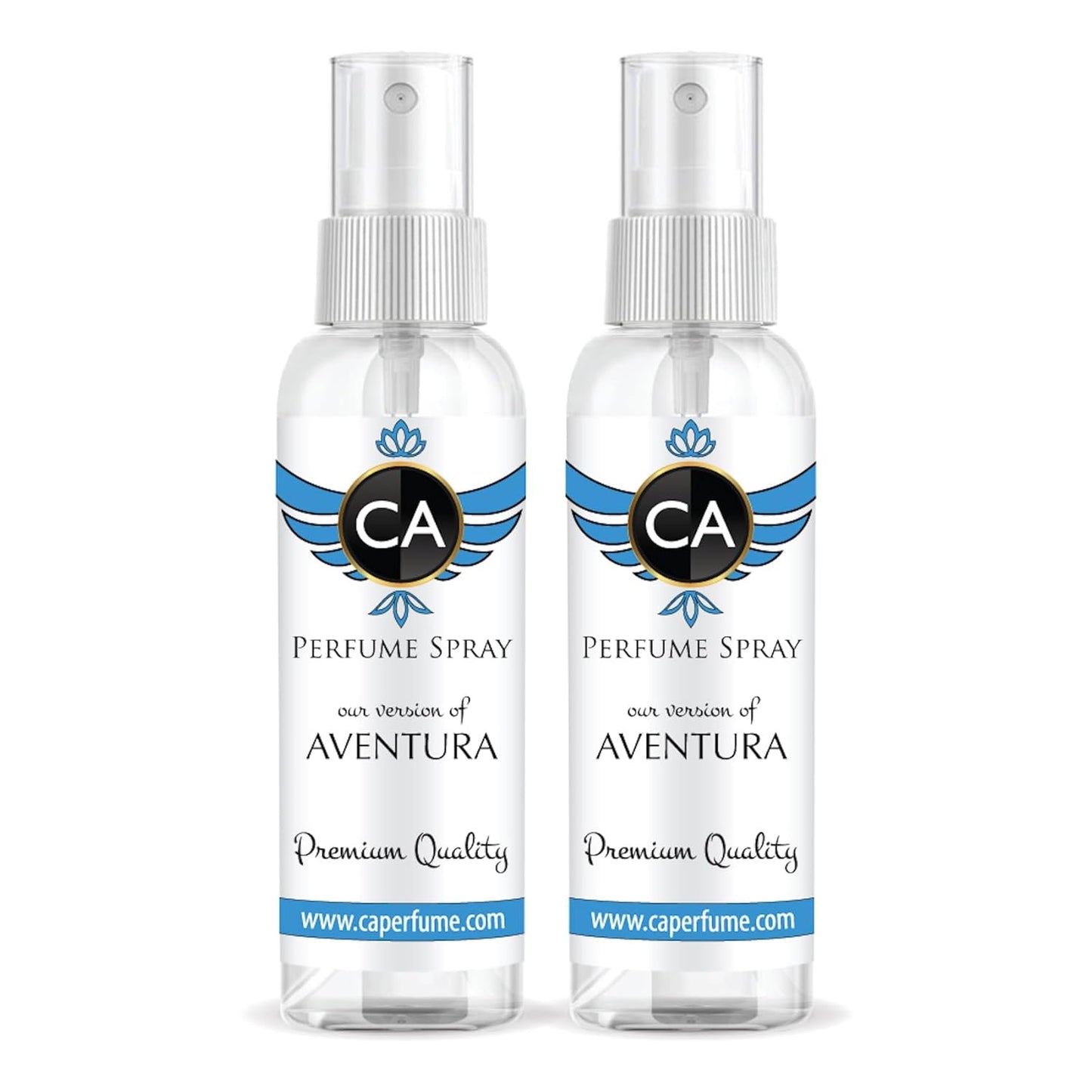 CA Perfume Eco Refill Impression of Aventura for Men EDP Cologne for Men Eau de Parfum Spray Refillable Atomizer Bottle 2Fl Oz/60ml-X2
