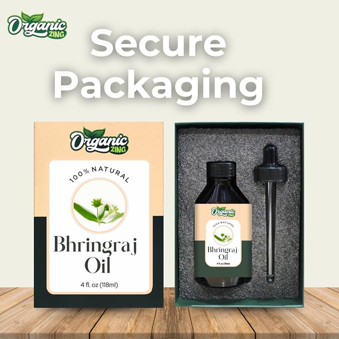 Bhringraj (Eclipta alba) Oil | Pure & Natural Carrier Oil for Skincare, Hair Care & Massage - 118ml/3.99fl oz