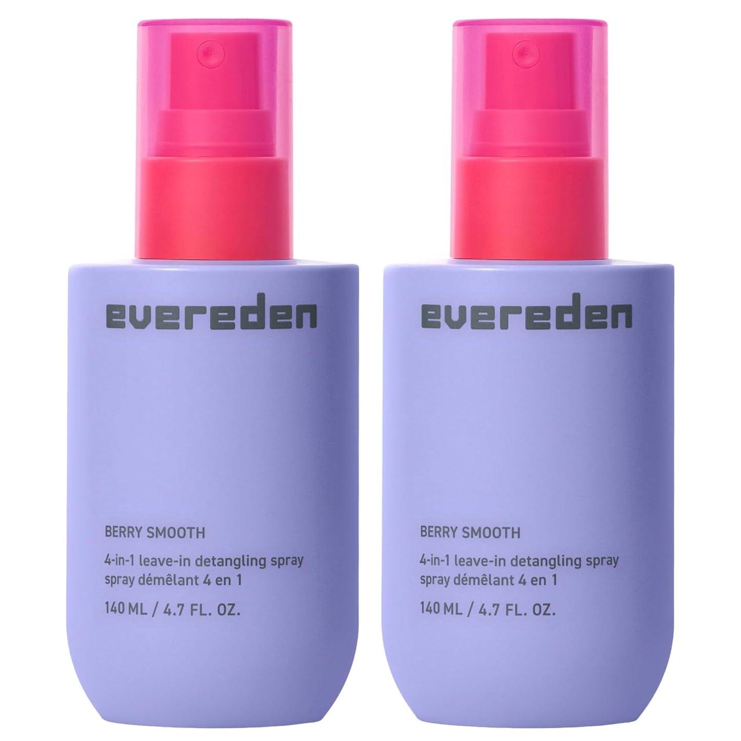Evereden Kids Detangler Spray: 4-in-1 Leave-In Hair Spray | Detangle, Moisturize & Strengthen| Easily Tackle Even the Toughest Knots | Clean & Vegan All types of Hair Product for Kids | Pack of 2